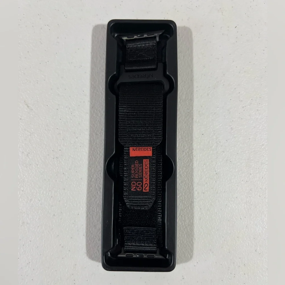 Black Nylon Sport Band for Apple Watch